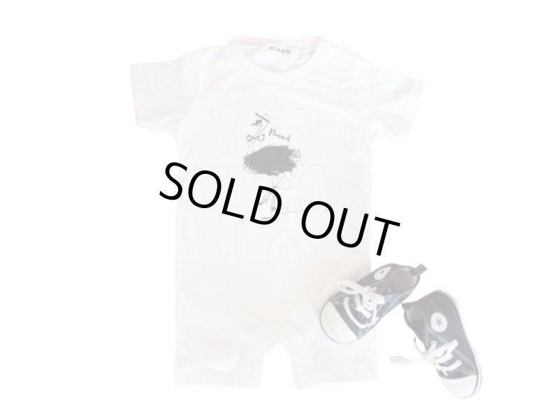 画像1: キッズ　ダチョウプリント　ロンパース (1)