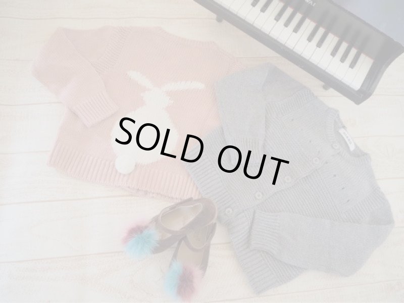 画像1: キッズ　ラビットカーディガン (1)