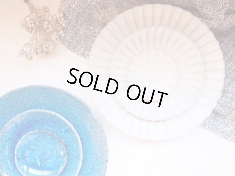 画像1: ぎんはく 花皿 Mサイズ (1)