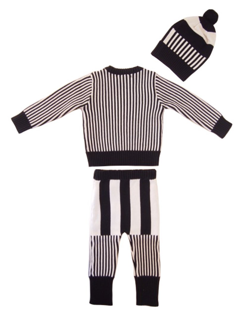 画像1: キッズ ストライプセット