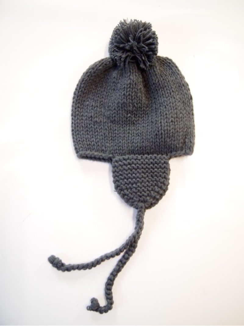 画像1: キッズ　イヤーニット帽