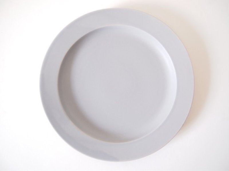 画像1: ラウンド大皿 マットカラーシンプルプレート