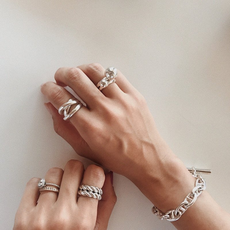 画像3: ツイストシルバーリング