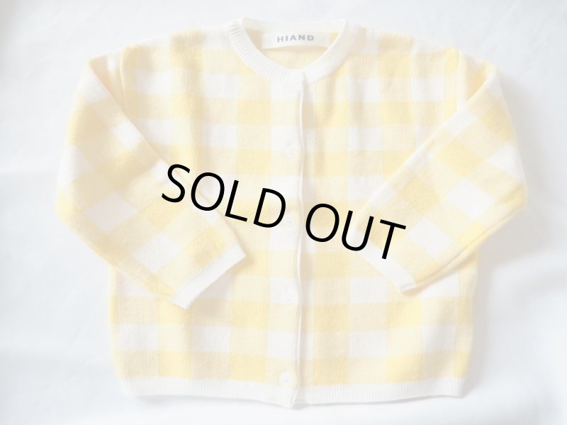 画像2: キッズ　ブロックチェック柄カーディガン (2)