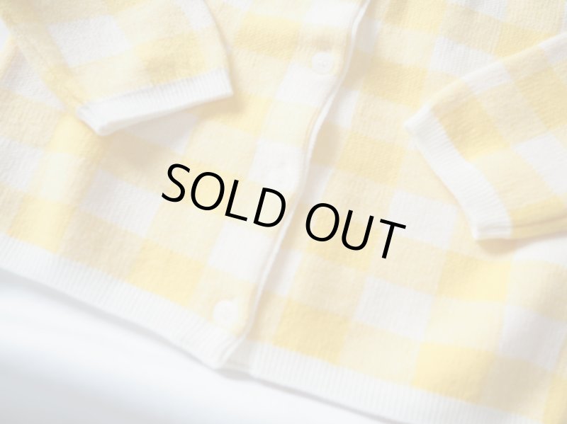 画像6: キッズ　ブロックチェック柄カーディガン (6)