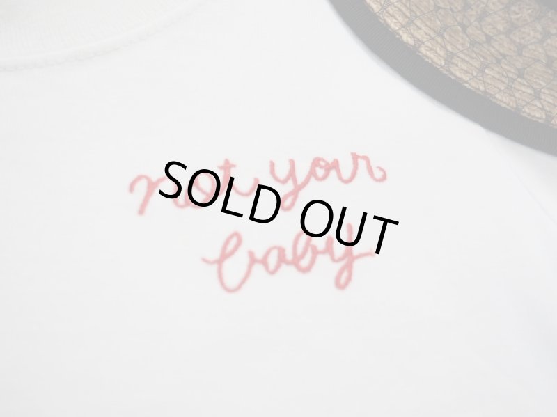 画像4: キッズ NOT YOUR BABY刺繍Tシャツ (4)