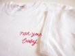 画像3: NOT YOUR BABY刺繍Tシャツ (3)