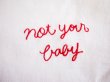 画像4: NOT YOUR BABY刺繍Tシャツ (4)