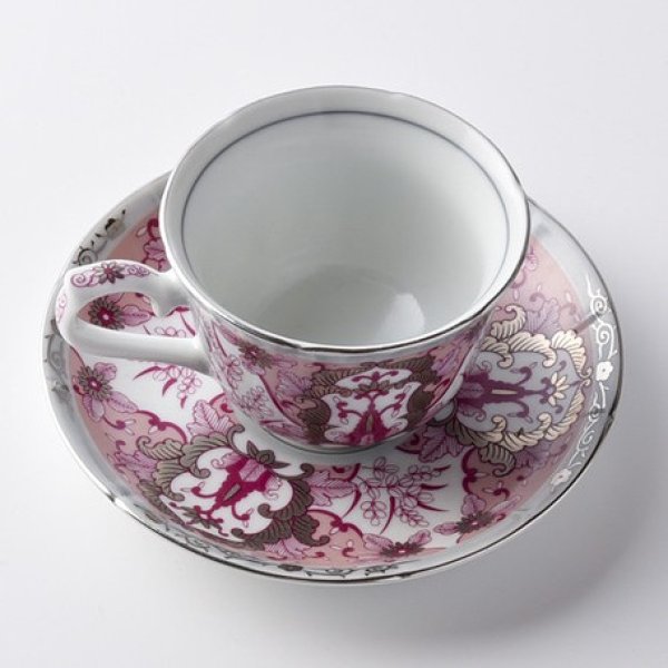 皿　鉢　コーヒーカップ カップ＆ソーサー TAZ027 マヨリカ焼き イタリア陶器 レモン柄