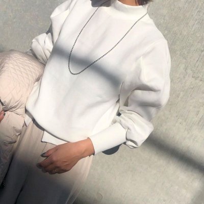 画像1: デザインスウェットトップス