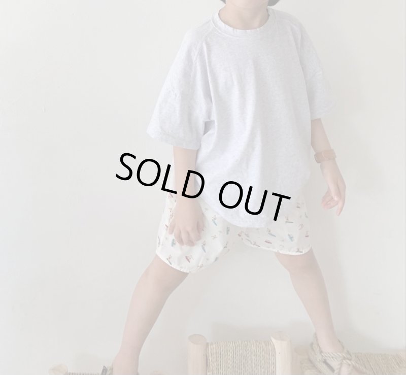 画像6: KIDS　コットン総柄ショートパンツ (6)