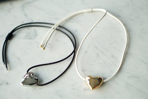 画像1: Solid Heart Choker   (1)