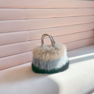 画像2: ECO FUR BORDER BAG