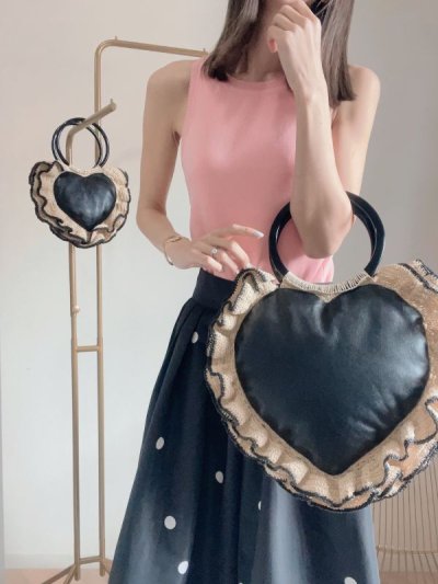 画像1: Large Frill heart bag