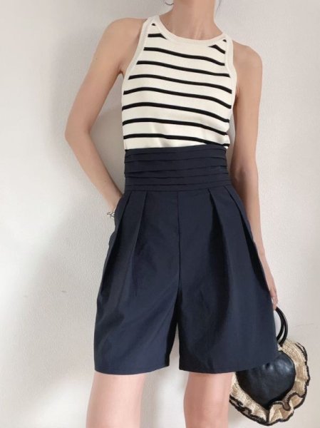 画像1: Water side High waist ShortPants (1)