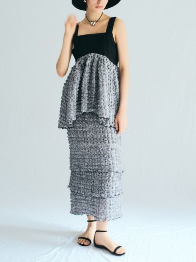 画像1: Check melon frill Skirt