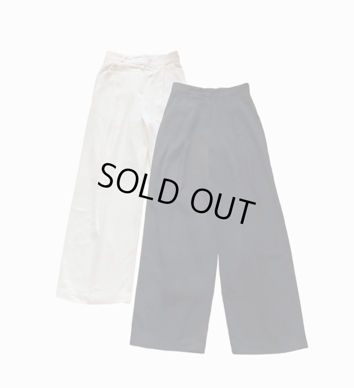 画像1: Boukle wide tuck pants (1)