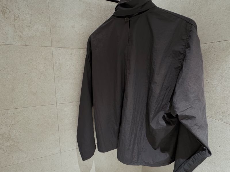 画像3: High Neck Tie Ribbon Shirt (3)