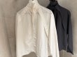 画像1: High Neck Tie Ribbon Shirt (1)