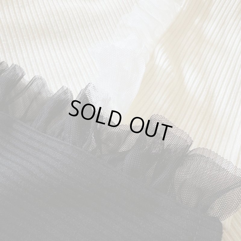 画像2: Rib Tulle Tops (2)