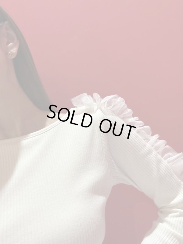 画像8: Rib Tulle Tops (8)