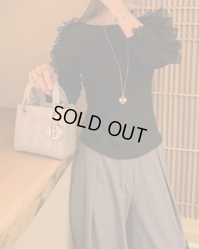 画像9: Rib Tulle Tops (9)