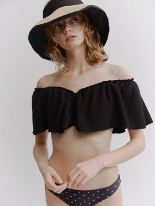【新品】HIAND ハイアンド 2way Heart volume TOPS Heart Pearl Volume Blouse - HIAND