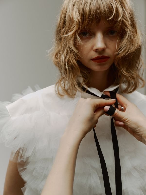 画像7: Swan Ribbon Shirt (7)