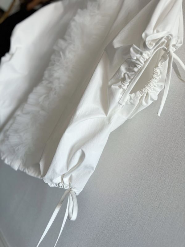 画像4: 2way center tulle shirt (4)