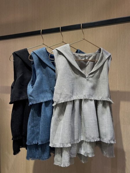 画像1: Tweed sailor Tops (1)