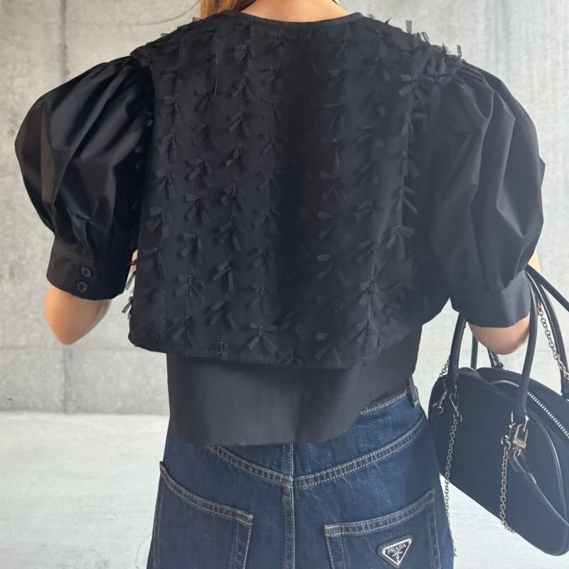 画像7: Vest docking blouse (7)