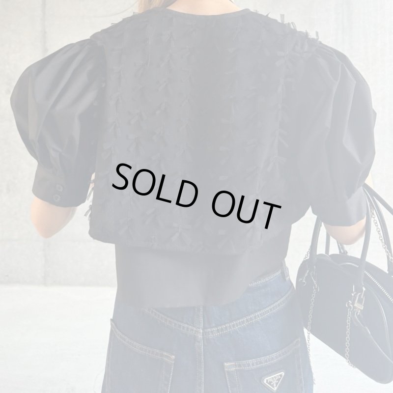 画像7: Vest docking blouse (7)