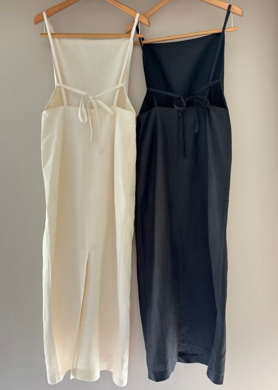 画像2: Back open linen OP (2)