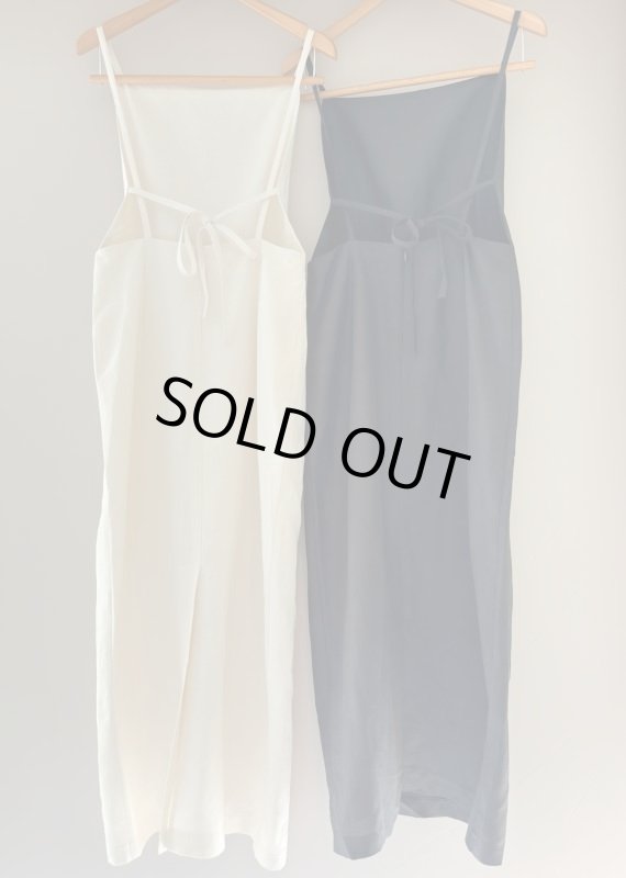 画像2: Back open linen OP (2)
