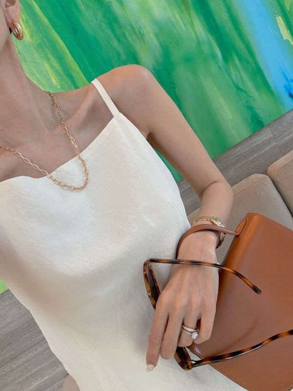 画像7: Back open linen OP (7)