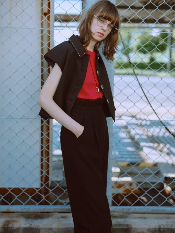 画像7: Tucked tulle ruffled pants (7)