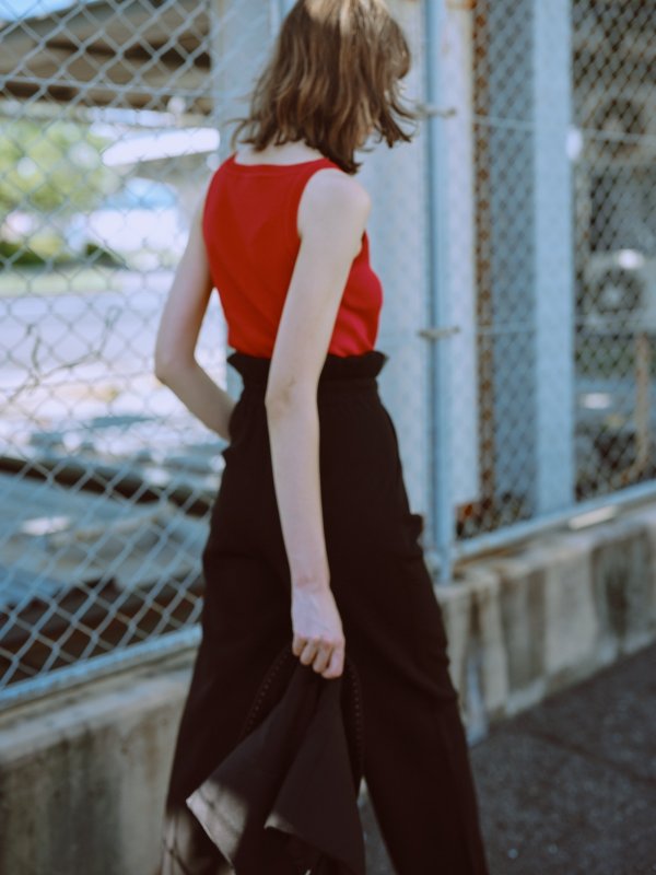 画像10: Tucked tulle ruffled pants (10)