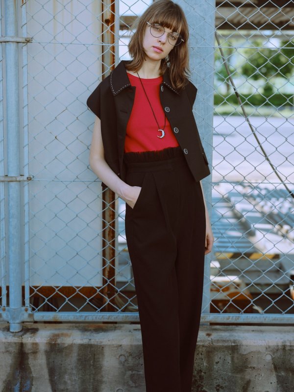 画像4: Tucked tulle ruffled pants (4)