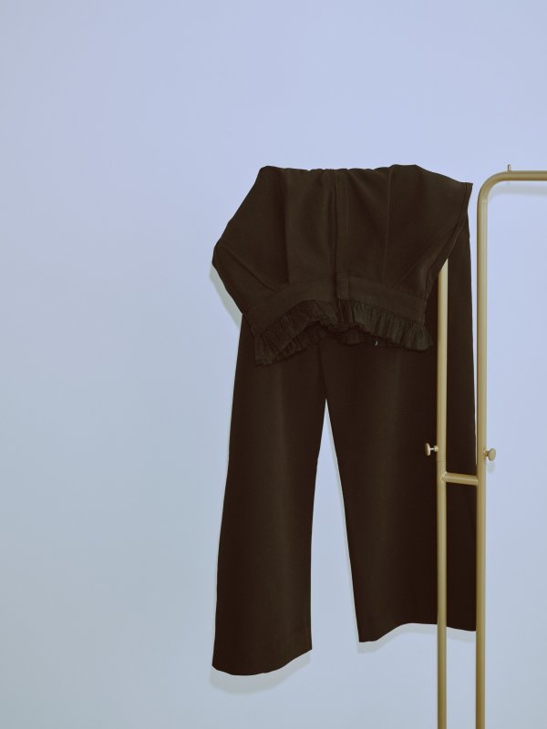 画像2: Tucked tulle ruffled pants (2)