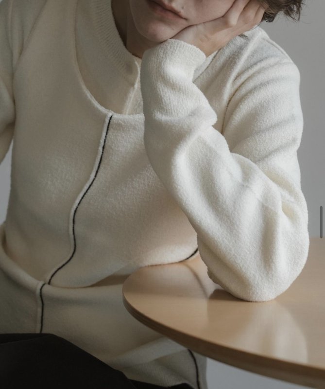 画像7: Line Knit Ensemble Cardigan (7)