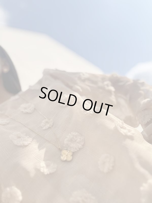 画像6:  Sheer Jacquard Blouse (6)