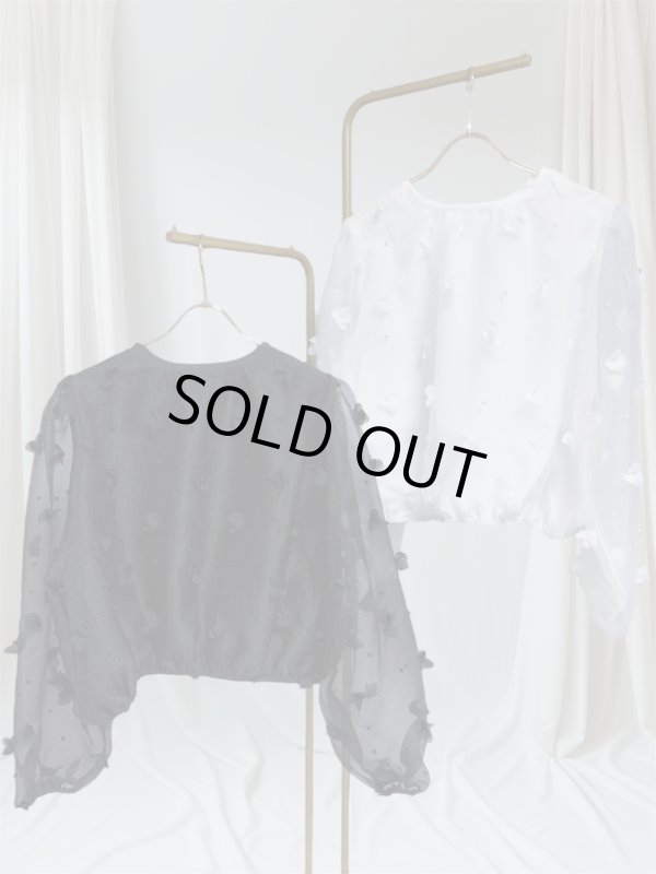 画像1: Heart Pearl Volume Blouse (1)
