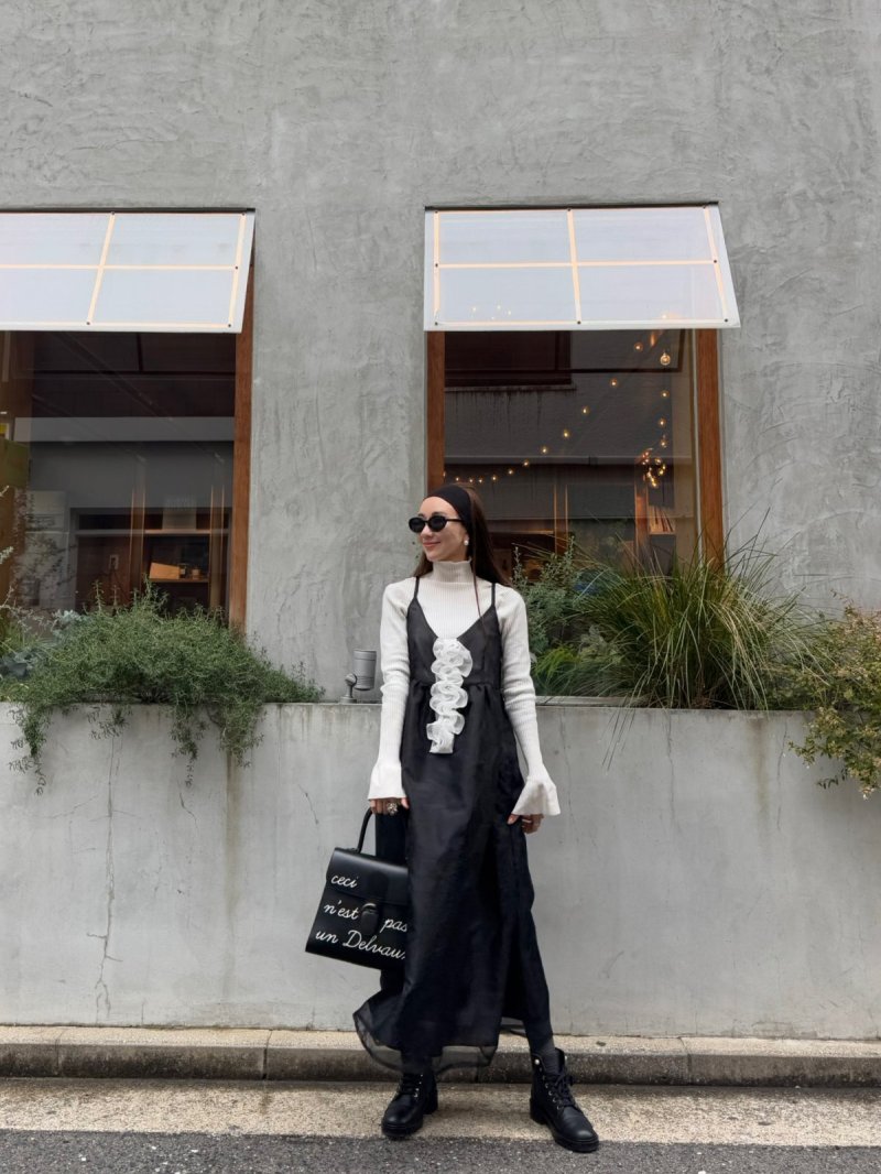 画像3: Flower frill cami OP