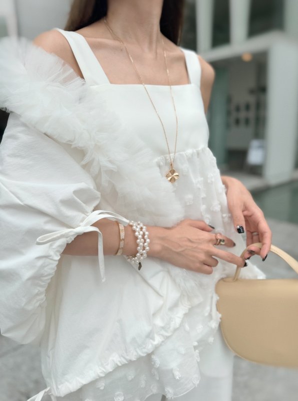 画像9: 2way center tulle shirt (9)