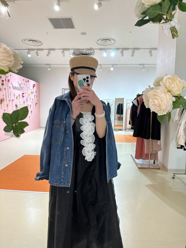 画像10: Flower frill cami OP (10)