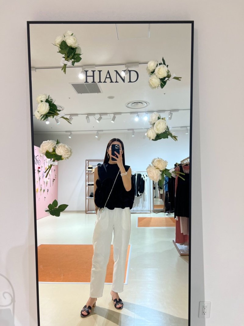 画像3: Flower jacquard tapered pants