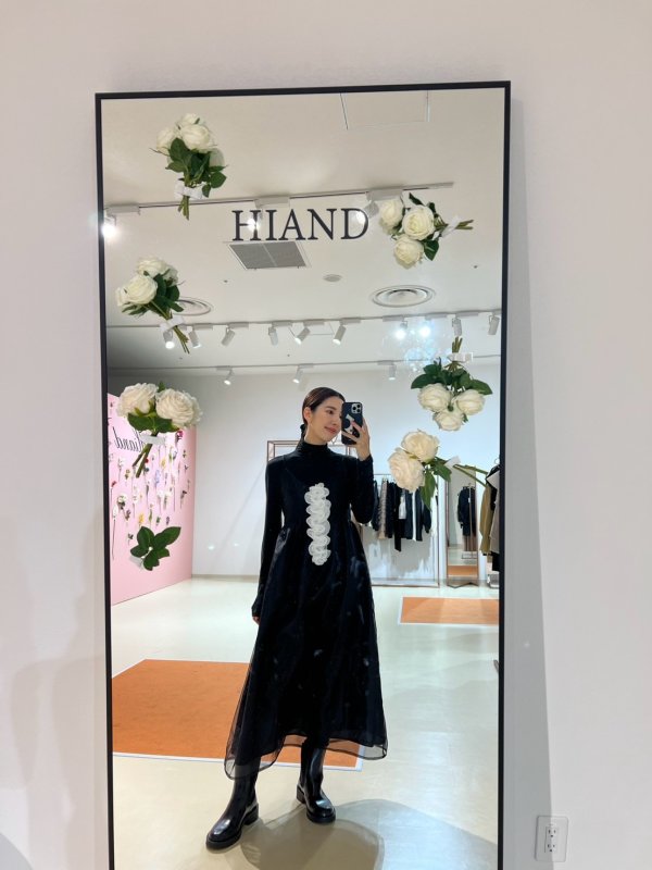 画像8: Flower frill cami OP (8)