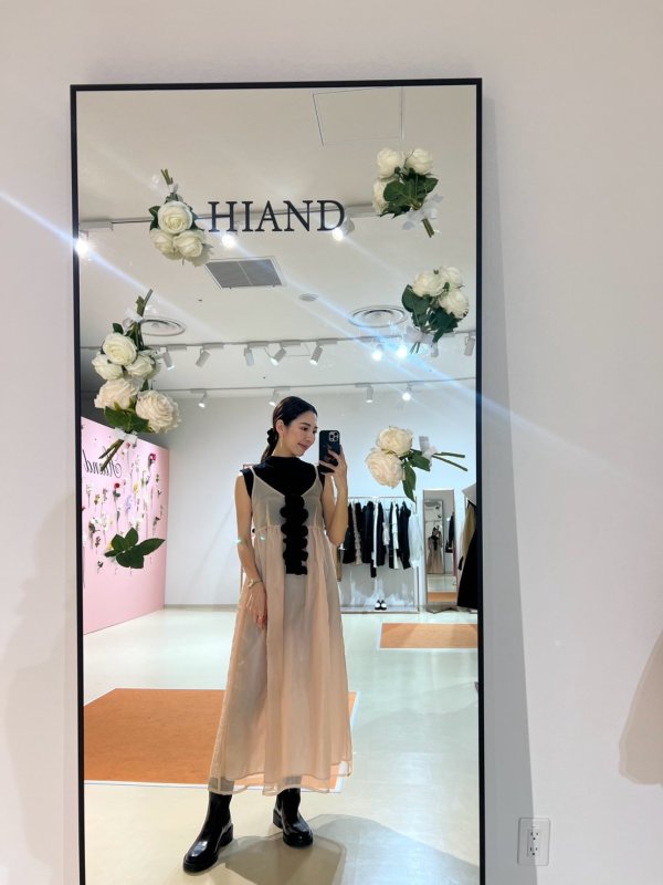 画像9: Flower frill cami OP (9)