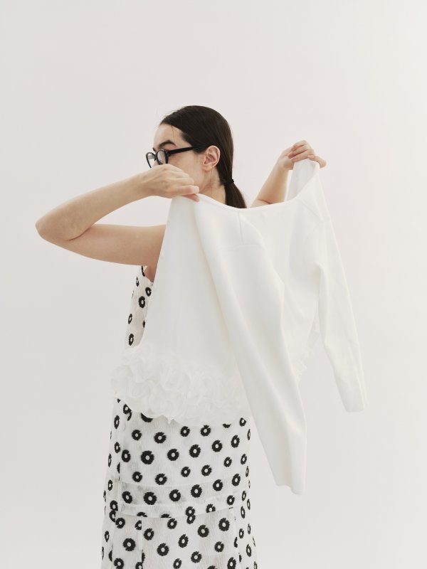 画像7: Bicolor jacquard skirt (7)