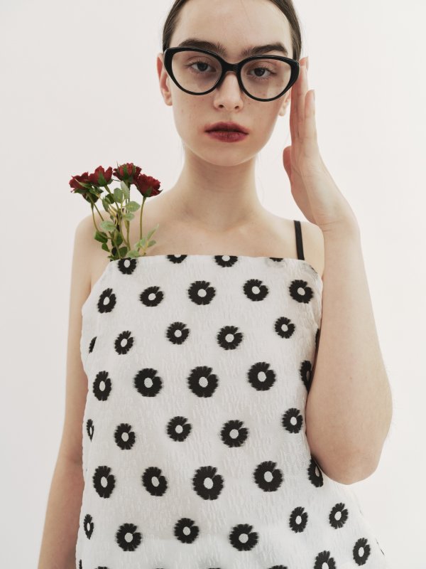 画像3: Bicolor jacquard camisole (3)